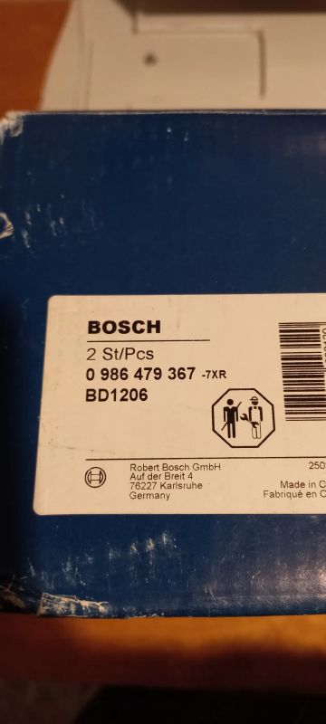Лот: 19632714. Фото: 1. Диски тормозные Bosch 0 986 479367. Тормозная система