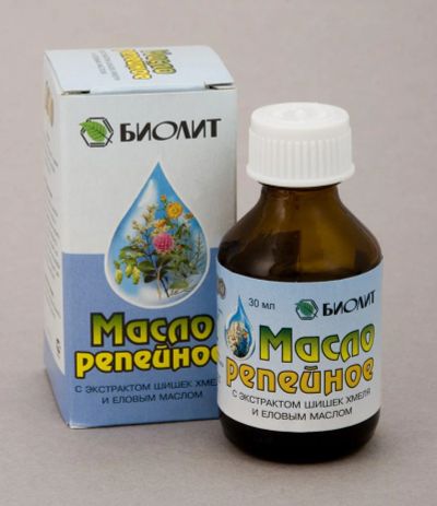 Лот: 7014780. Фото: 1. Масло репейное с экстрактом шишек... Уход за волосами 