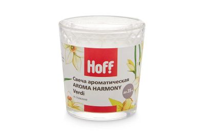 Лот: 23672111. Фото: 1. Свеча в стакане HOFF Aroma Harmony. Свечи