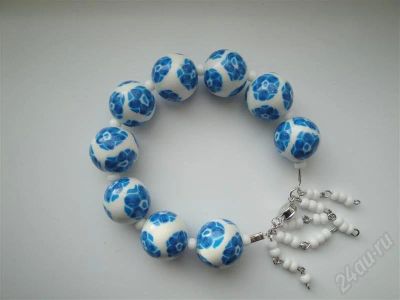 Лот: 641555. Фото: 1. Изделия из полимерной глины,браслет... Браслеты