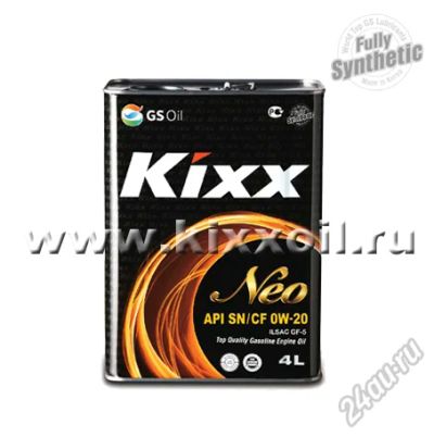 Лот: 6232927. Фото: 1. Масло моторное Kixx NEO 0w20 синт... Масла, жидкости