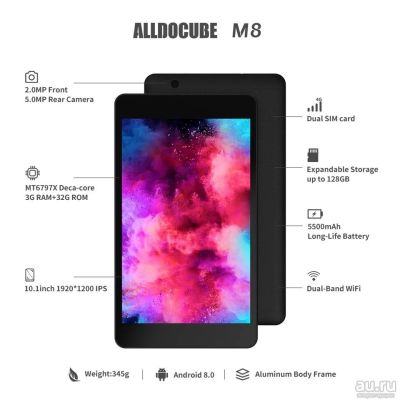 Лот: 14655335. Фото: 1. Планшет Alldocube m8 8 дюймов... Планшеты