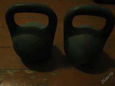 Лот: 1295834. Фото: 1. Две Гири по 16 кг. Гири