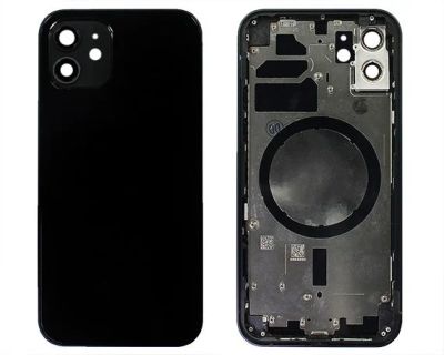 Лот: 21602043. Фото: 1. Корпус iPhone 12 черный 1 класс. Корпуса, клавиатуры, кнопки