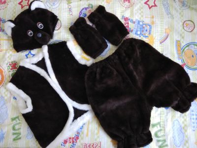 Лот: 12747423. Фото: 1. новогодний костюм медвежонок 3-4... Детские карнавальные, праздничные костюмы