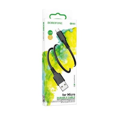 Лот: 22145305. Фото: 1. Кабель BOROFONE microUSB BX-80... Дата-кабели, переходники
