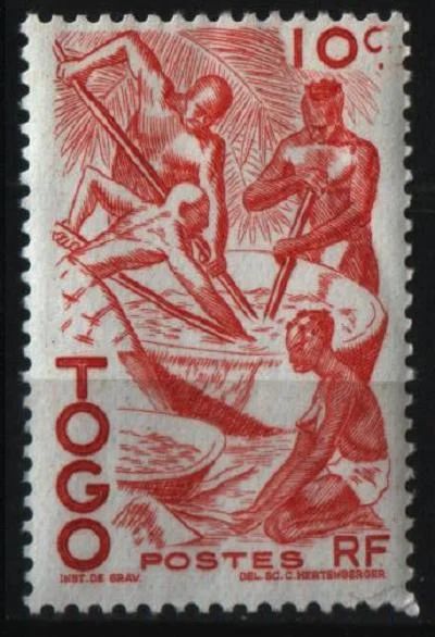 Лот: 9082708. Фото: 1. Того (франц) 1947г. Марки