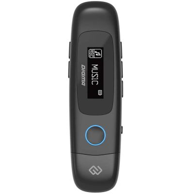 Лот: 24550588. Фото: 1. MP3-плеер Digma U4 8GB Black. Плееры