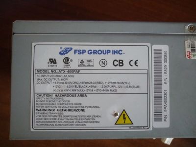 Лот: 17433314. Фото: 1. Блок питания 400 ватт fsp Group... Корпуса, блоки питания