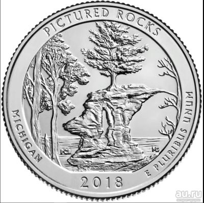Лот: 13650913. Фото: 1. США 25 центов 2018 Р, 41-й Парк... Америка