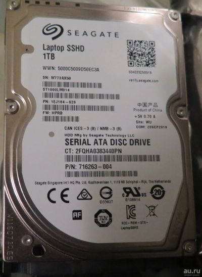 Лот: 16719038. Фото: 1. Жесткий диск Seagate Laptop SSHD... Жёсткие диски (HDD)