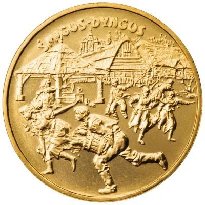 Лот: 5033906. Фото: 1. 2 злотых 2003 Польша, Smigus-dyngus... Европа