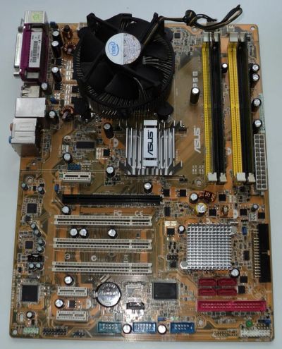 Лот: 8372978. Фото: 1. ASUS P5B + Intel Core2Duo E4500... Материнские платы