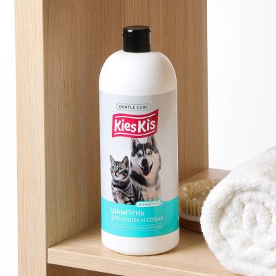 Лот: 25746446. Фото: 1. Шампунь KiesKis, для кошек и собак... Косметика для животных