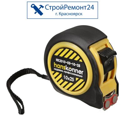 Лот: 25130400. Фото: 1. Рулетка Hanskonner магнитная 10... Ручной инструмент