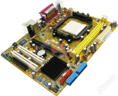 Лот: 573680. Фото: 1. ASUS M2N-MX SE сокет AM2, встроенная... Материнские платы