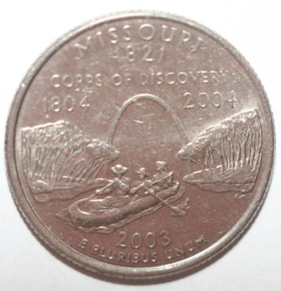 Лот: 9748397. Фото: 1. квотер (25 центов) 2003 год. США... Америка