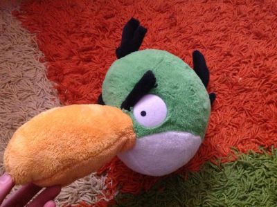 Лот: 3551176. Фото: 1. Angry bird зеленый до нг. Мягкие