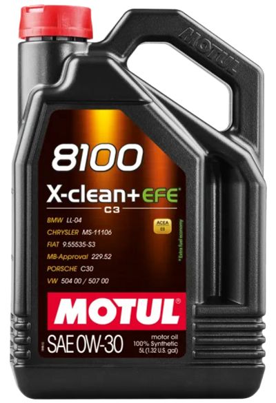 Лот: 23329786. Фото: 1. MOTUL 8100 X-Clean+ EFE 0w30 5... Масла, жидкости