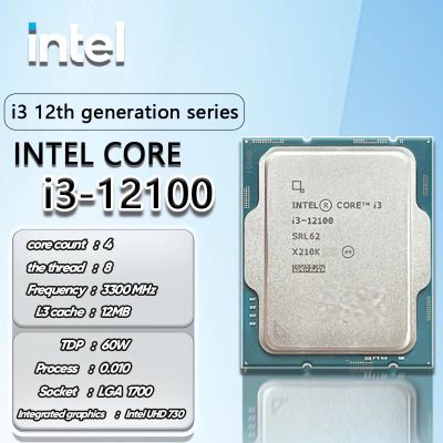 Лот: 19987930. Фото: 1. intel® Core™ i3-12100, lga1700... Процессоры