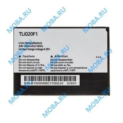 Лот: 15920972. Фото: 1. АКБ для Alcatel TLi020F1/TLi020F... Аккумуляторы