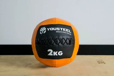 Лот: 24571707. Фото: 1. Медбол детский YouSteel 2кг, D254мм. Фитнес, аэробика и гимнастика