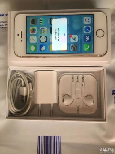 Лот: 8940483. Фото: 1. iPhone 5S 16GB Gold A1530 LTE... Смартфоны