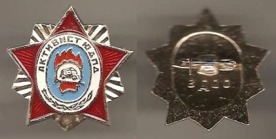 Лот: 7589999. Фото: 1. Знак Активист ЮДПД ВДПО Всесоюзное... Сувенирные
