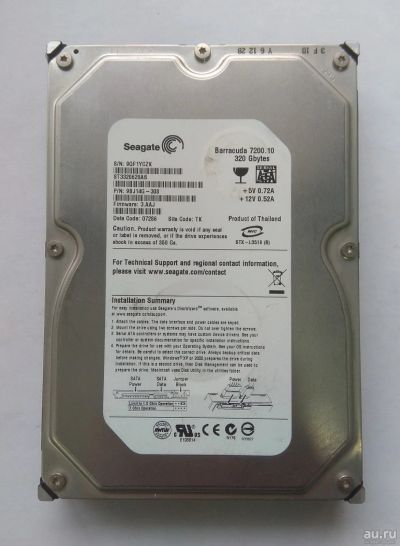 Лот: 15182953. Фото: 1. Жесткий диск Seagate ST3320620AS... Жёсткие диски (HDD)