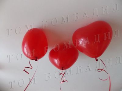 Лот: 5051244. Фото: 1. Гелиевые шарики в форме сердца... Воздушные шары