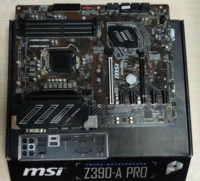 Лот: 19630296. Фото: 1. Мат. плата MSI Z390-A PRO /LGA1151v2... Материнские платы