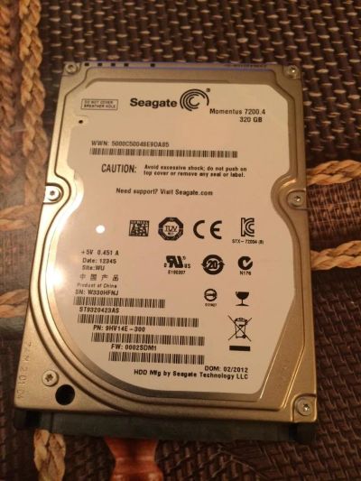 Лот: 9960006. Фото: 1. Жесткий диск Seagate 2,5" 320Gb... Жёсткие диски (HDD)