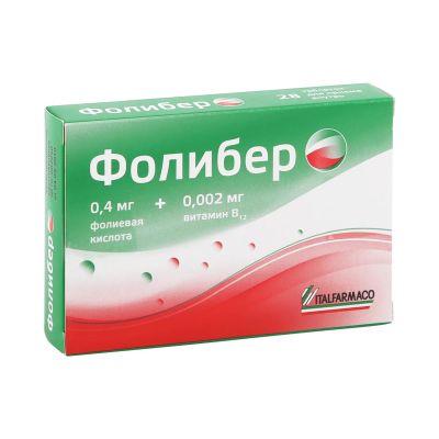 Лот: 23987989. Фото: 1. Фолибер таб. №28. Спортивное питание, витамины