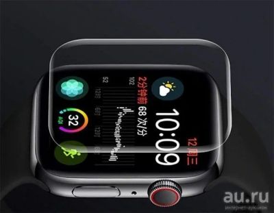 Лот: 13667147. Фото: 1. Защитное стекло для Apple Watch... Смарт-часы, фитнес-браслеты, аксессуары