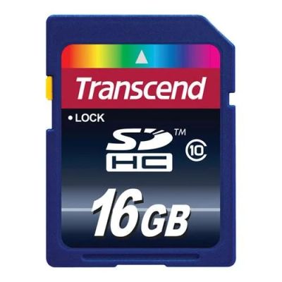 Лот: 4551769. Фото: 1. Карта памяти SDHC 16Gb Transcend... Карты памяти
