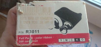 Лот: 21588256. Фото: 1. Evolis color ribbon. Картриджи, расходные материалы