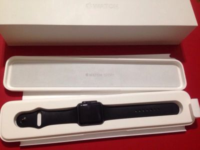Лот: 7658489. Фото: 1. Apple Watch Sport 42mm with Sport... Смарт-часы, фитнес-браслеты, аксессуары