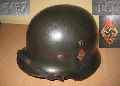 Лот: 2550858. Фото: 1. немецкая каска м35 самого маленького... Обмундирование