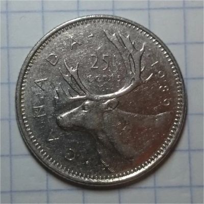 Лот: 10411738. Фото: 1. 25 центов Канада. Америка