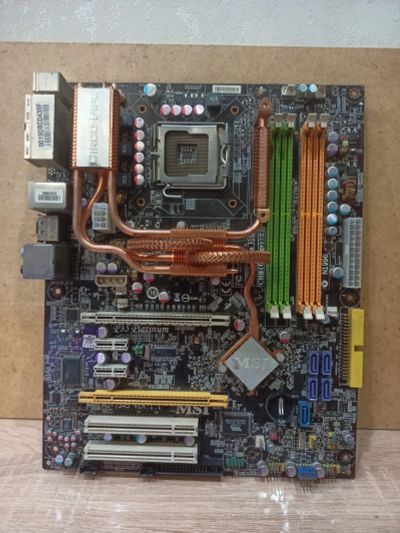 Лот: 18805631. Фото: 1. Материнская плата MSI P35 Platinum... Материнские платы