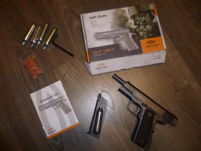 Лот: 3237415. Фото: 1. Gletcher Colt 1911 cal. 4,5 mm... Пневматическое оружие