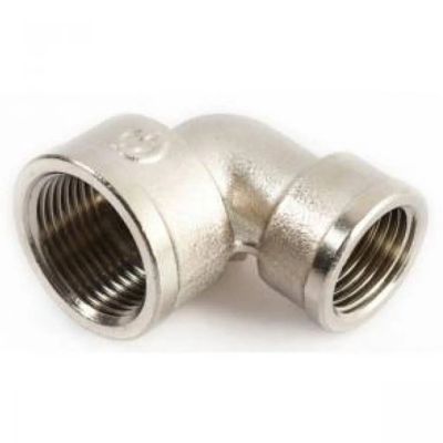 Лот: 24093803. Фото: 1. Уголок 1/2''х3/4'', г-г, никель... Фитинги, подводка
