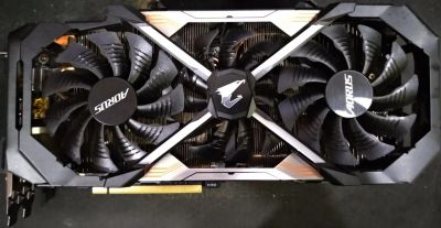 Лот: 16717250. Фото: 1. Видеокарта Gigabyte Aorus GTX... Видеокарты