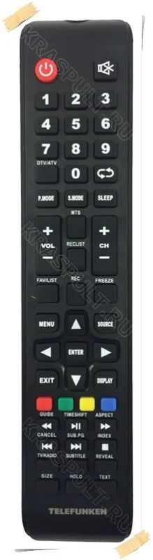 Лот: 15905916. Фото: 1. Пульт TELEFUNKEN TF-LED50S28T2... Пульты ДУ