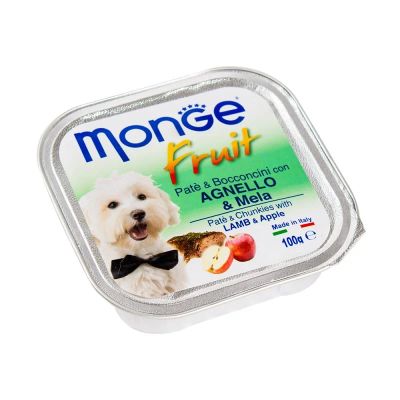Лот: 10400290. Фото: 1. корм Monge Fruit Для Собак Паштет... Корма