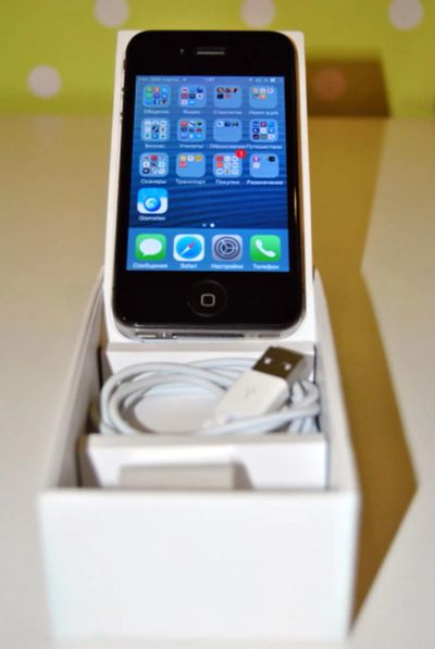 Лот: 6645244. Фото: 1. Iphone 4 16Гб. Идеальное состояние... Смартфоны
