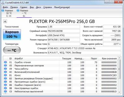 Лот: 6487106. Фото: 1. 256Gb SSD Plextor PX-256M5Pro. SSD-накопители