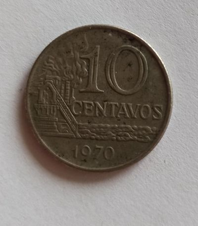 Лот: 16359737. Фото: 1. 10 сентаво Бразилия 1970. Америка