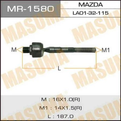 Лот: 18589368. Фото: 1. Рулевая тяга masuma mpv lvew MR-1580. Ходовая, подвеска, рулевое управление