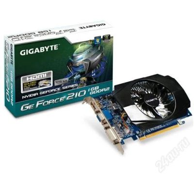 Лот: 2062158. Фото: 1. Видеокарта Gigabyte GeForce 210... Видеокарты